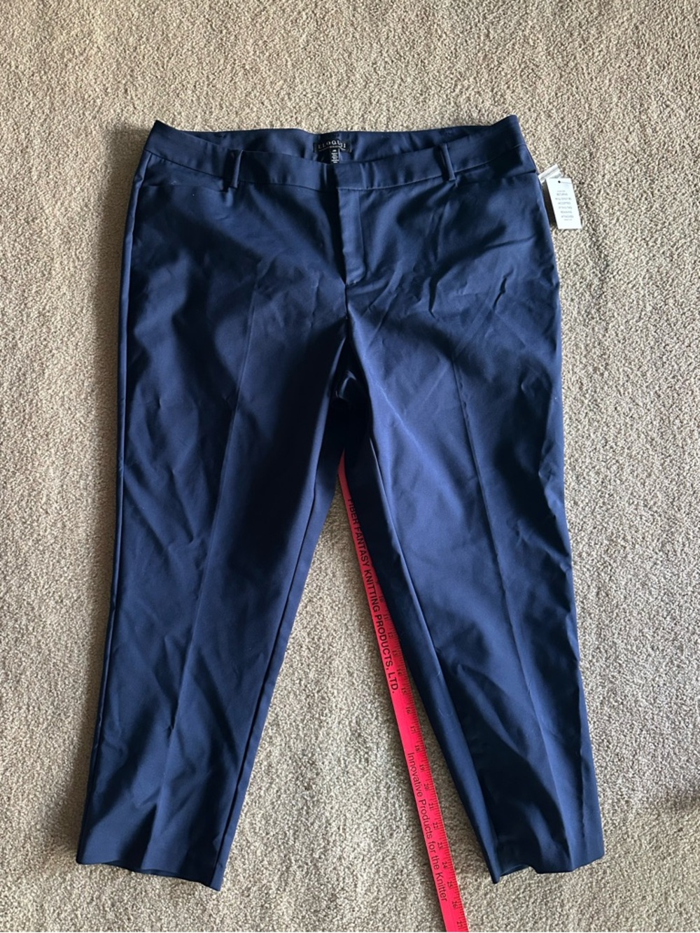 Eloquii Navy Stretch Plus Size Work Pants